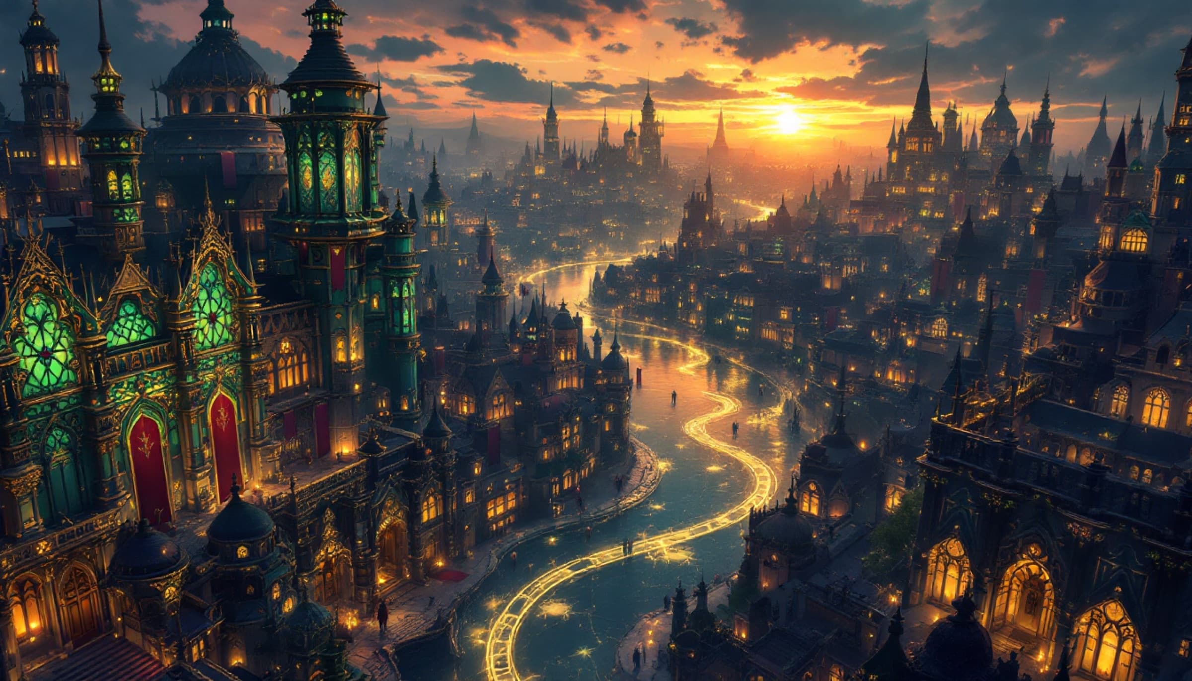 Vaelorath, the gilded capital